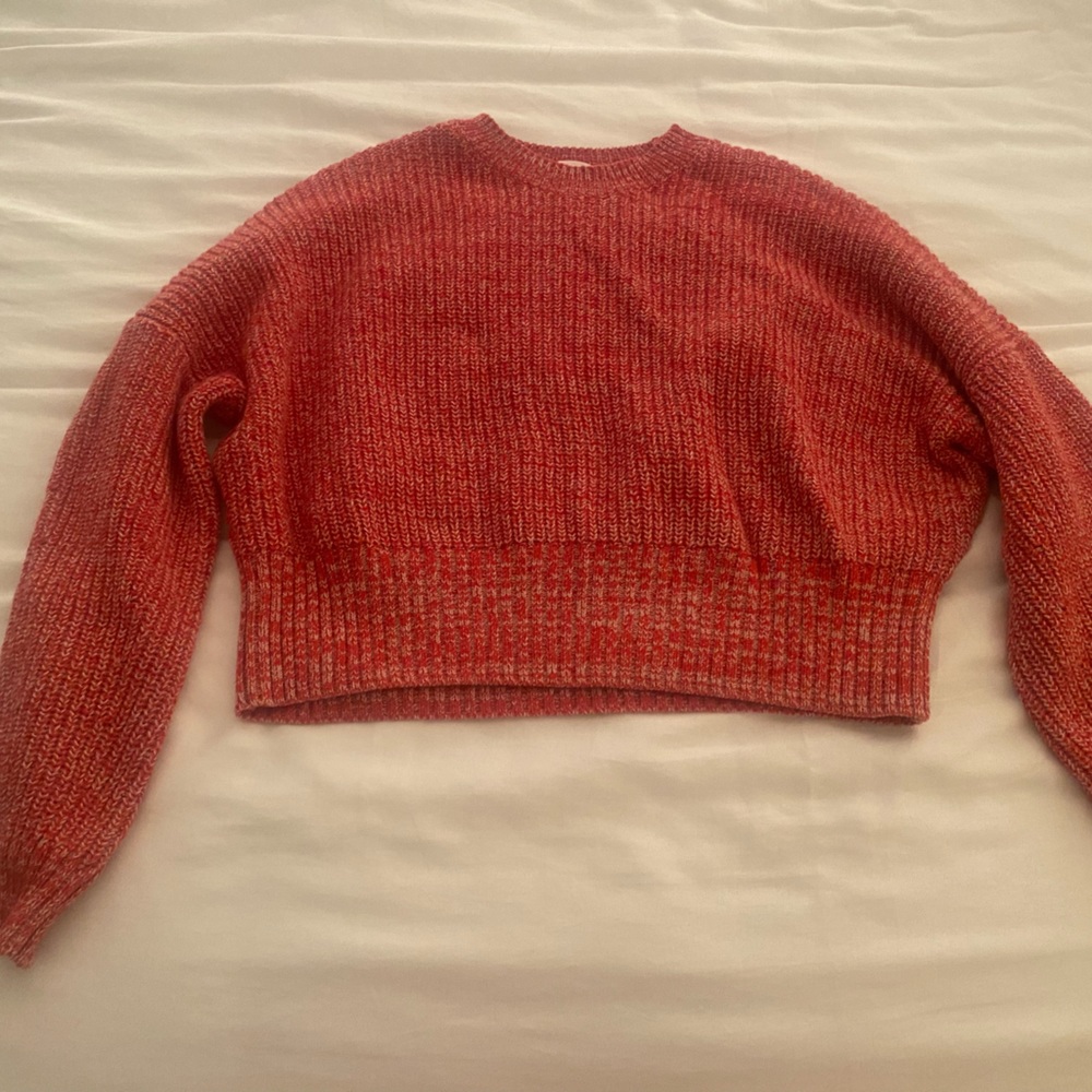 Red A.L.C. Cashmere + Cotton + Wool Crew Sweater Size S